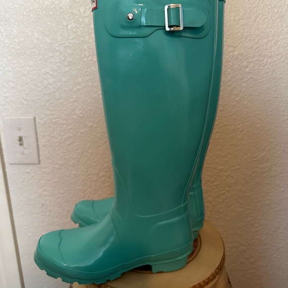 Hunter rain boots 🌧️turquoise UK 3 US 5 - Picture 7 of 11